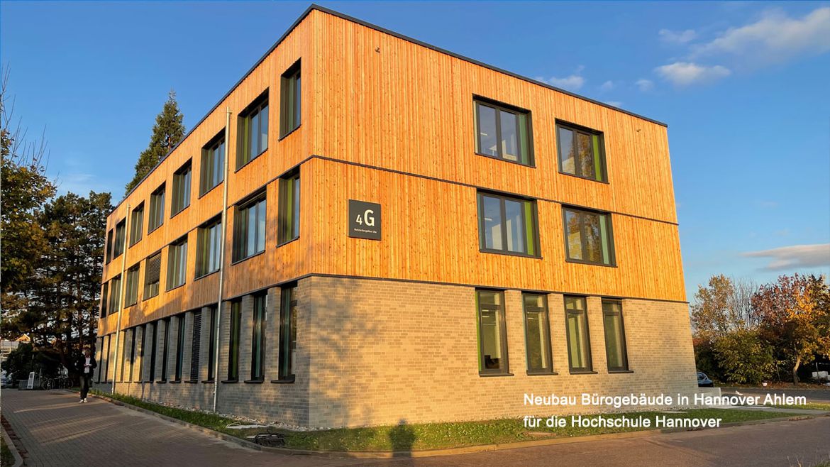 Neubau Bürogebäude in Hannover Ahlem für die Hochschule Hannover